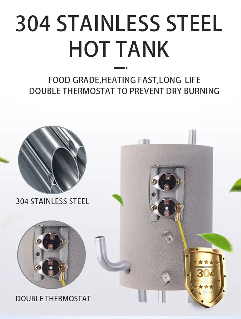 RO Water Dispenser with Child Lock angled view